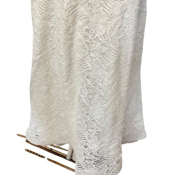 Melissa Sweet MS251211 Wedding Gown Dress Illusion Mermaid V-Back Lace Train 14 - Picture 8 of 16